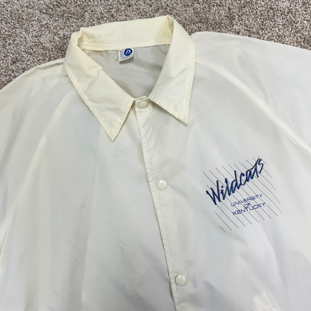 Vintage‎ Kentucky Wildcats UK Windbreaker Men Size Large USA Made Artex Thin